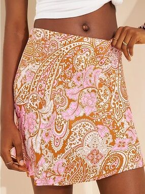 NWT Anthropologie Tilda Mini Slip Skirt